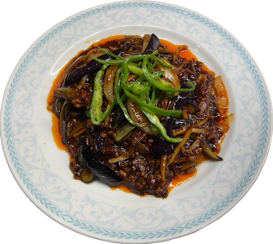 ナスの中国味噌炒