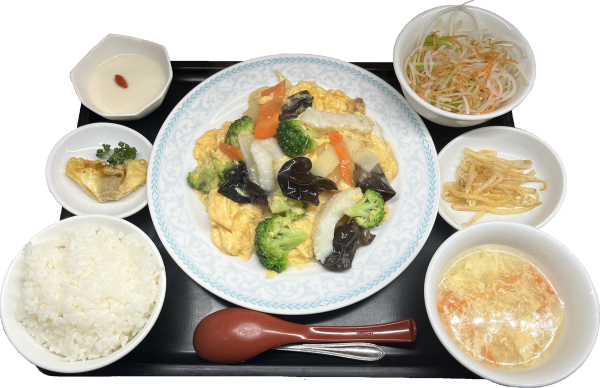 イカと玉子の炒め