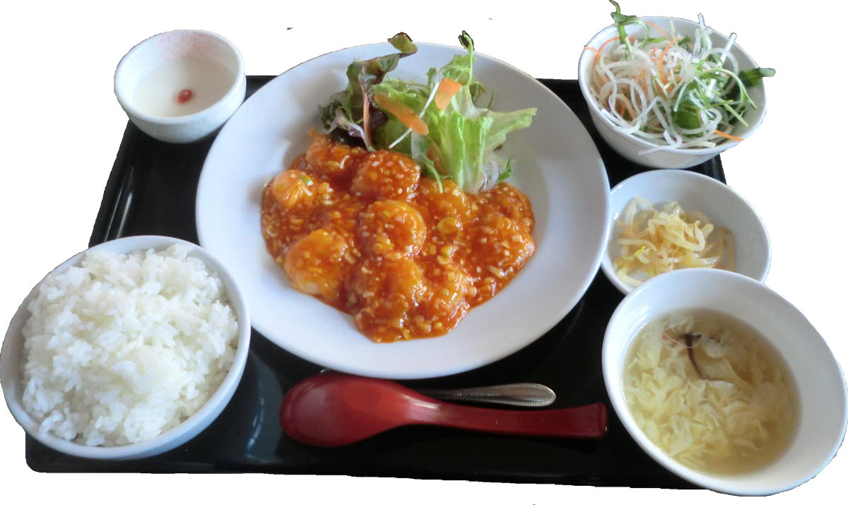 エビチリ定食