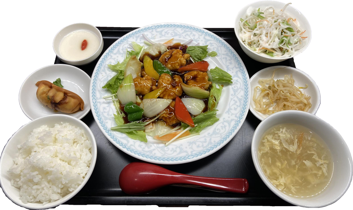 エビの黒酢炒め