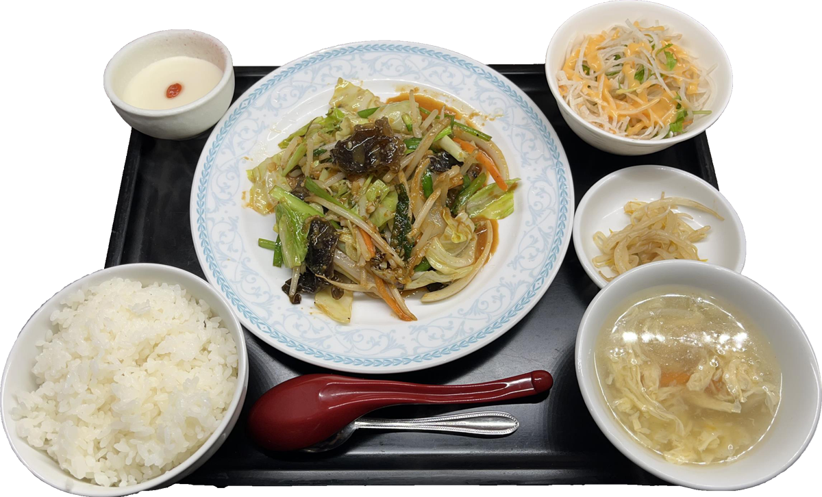 野菜味噌炒め定食